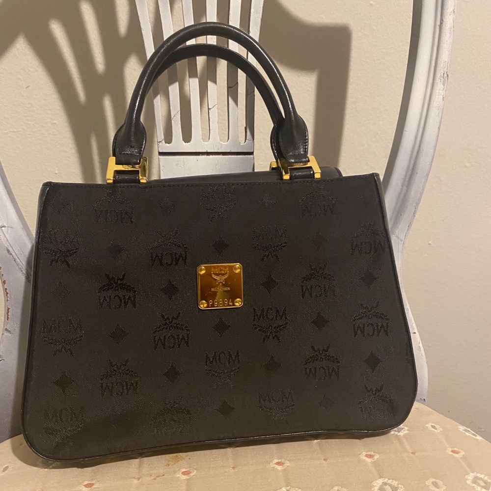 Very Cute! Authentic Vintage Black MCM Bag